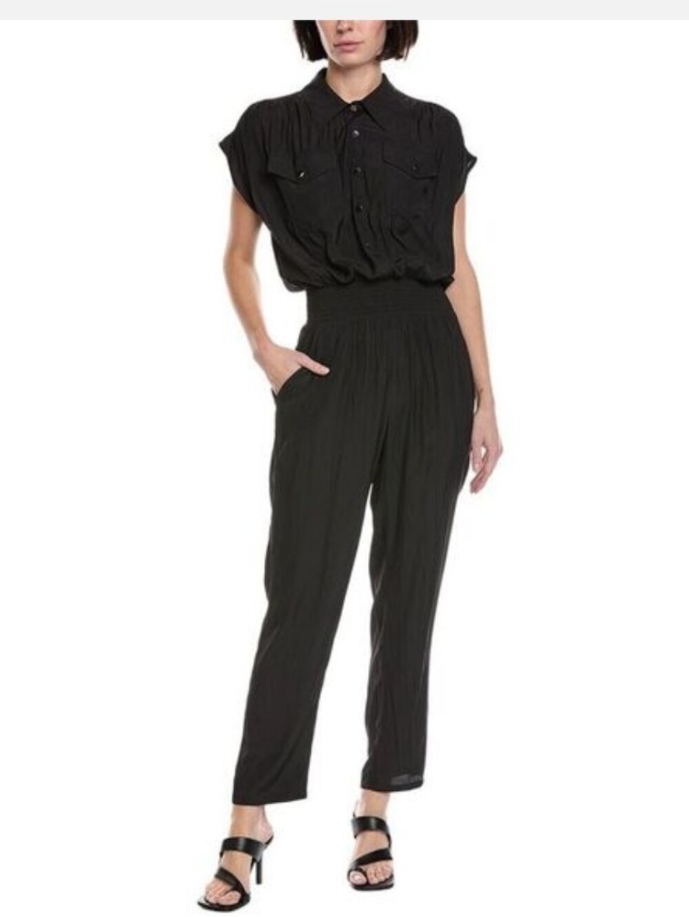 Ramy Brook Womens  Gianna Jumpsuit, Black Size XL